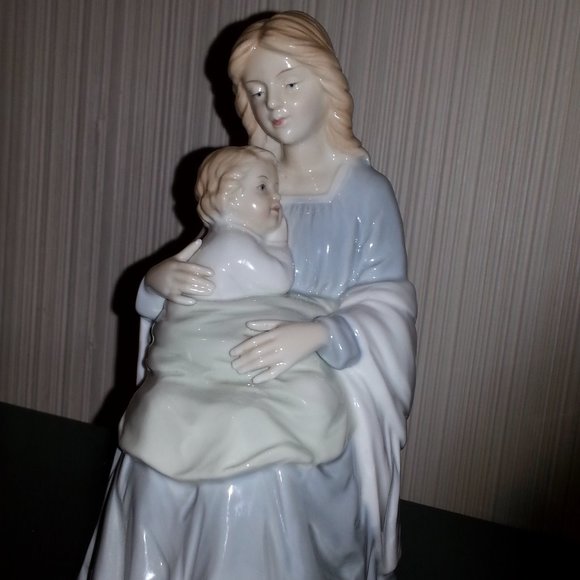 Vtg Homco Home Interiors Mother and Child Figurine - Picture 9 of 13